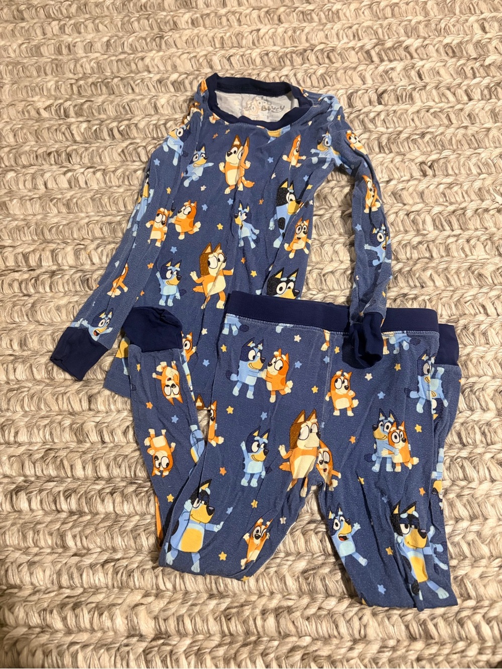 Little Sleepies Bluey Dance All Day Bamboo Pajamas 2T Play Condition